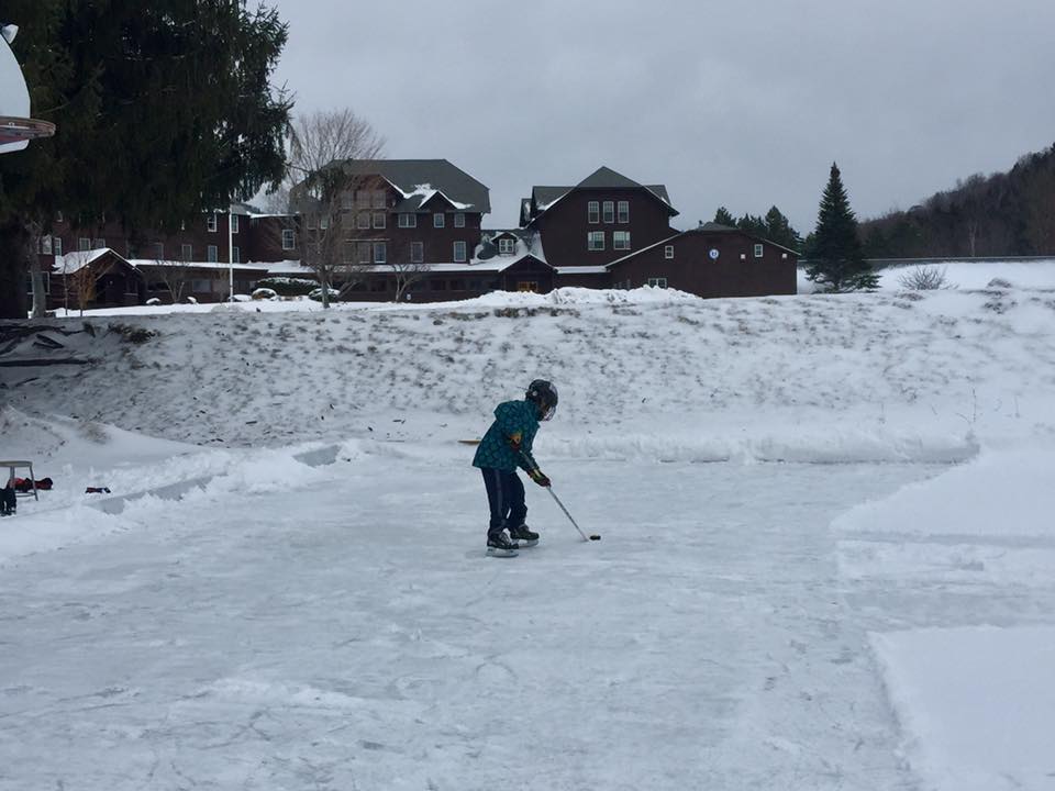 Outdoor Skating Rink on Campus