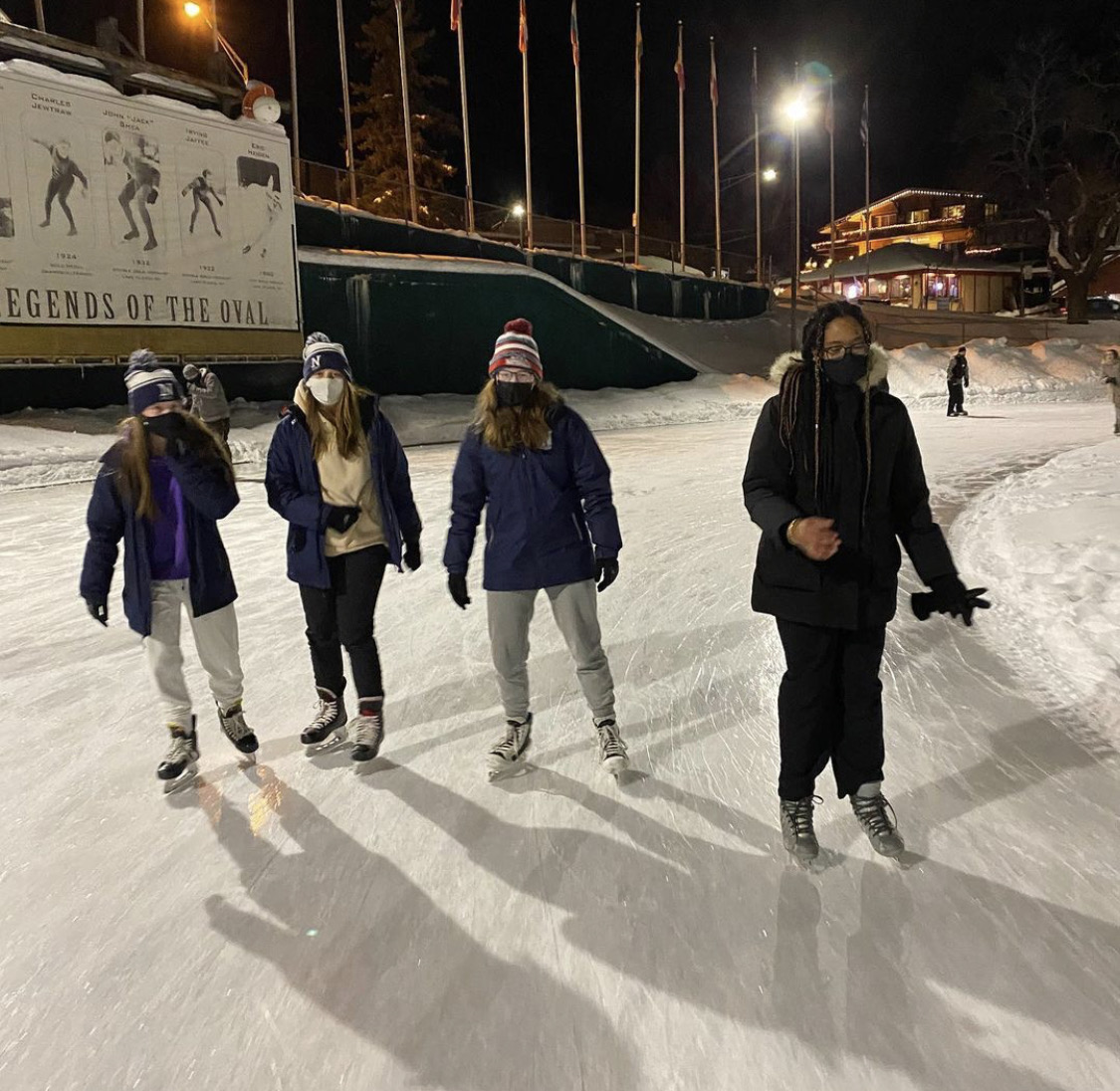 Student Enjoy Skating on the Olympic Oval 