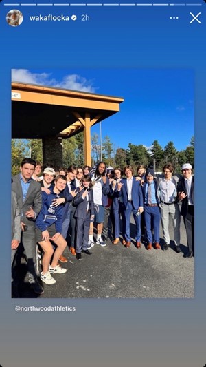 Hockey Team Meets Famous Rap Artist