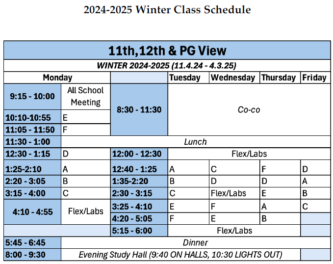 Students React to Winter Schedule